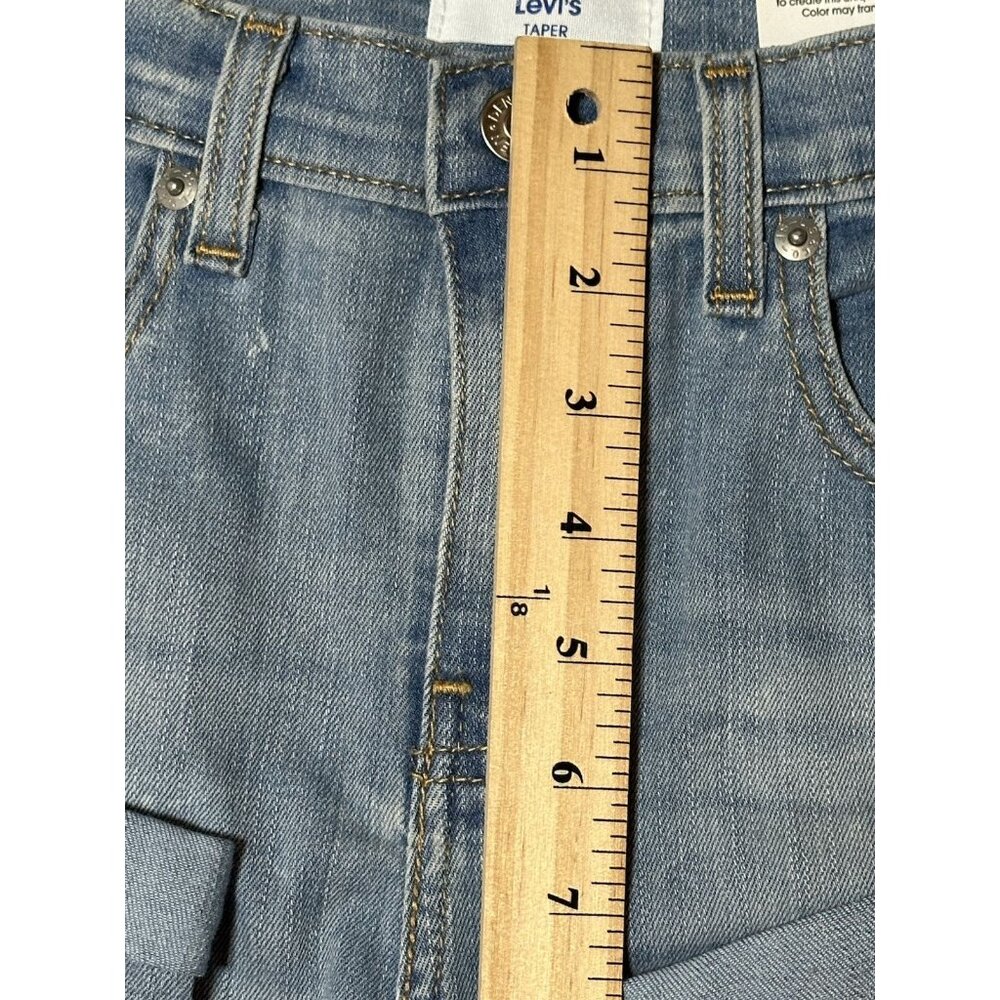 Levi's Tapered Distressed Ripped/Patched Super Flex Adjust Waist Girls 14 Jeans - Picture 7 of 16